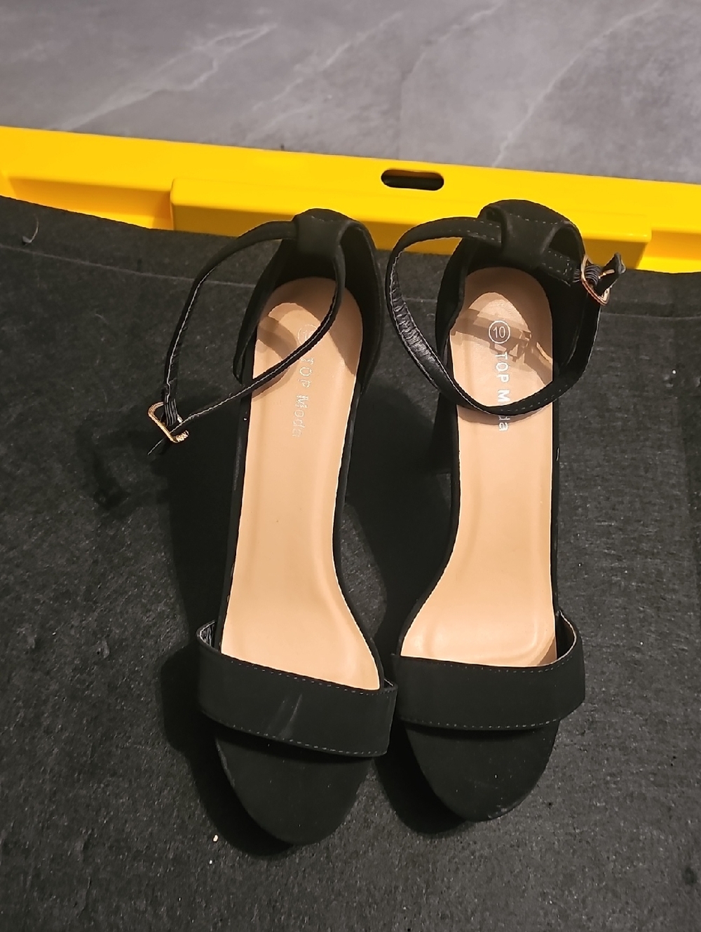 Classic Black Ankle-Strap Women's Sandals